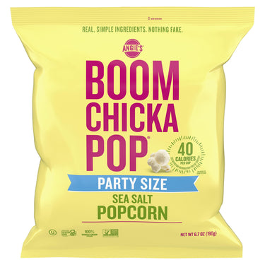 Angie's  BOOMCHICKAPOP Sea Salt Popcorn, Gluten Free, Party Size, 6.7 oz.